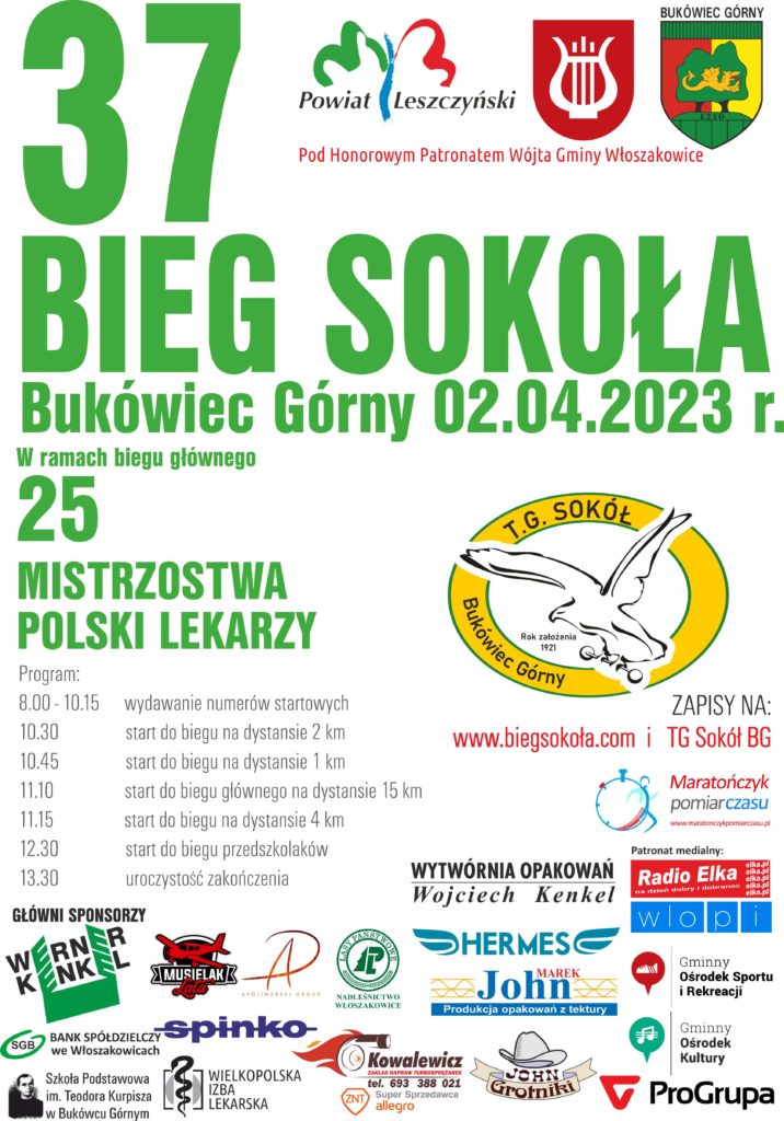 37 Bieg Sokoła Bukowiec Górny 02.04.2023r.